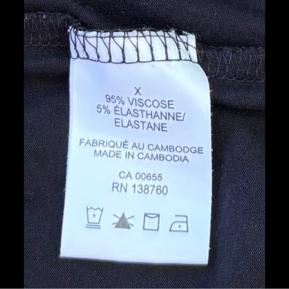 NWOT, Penningtons, Gaucho Pants Rrinted , 0X, Black & Yellow - Picture 3 of 10